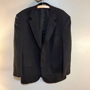 Stafford Men's Black Pin Stripe Suit Jacket 44R